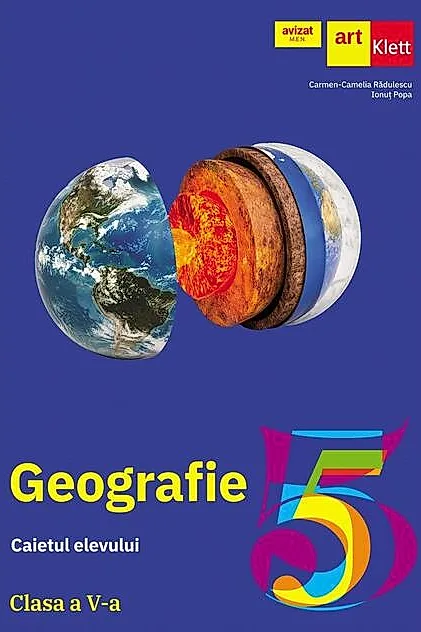 Geografie. Caietul elevului. Clasa a V-a