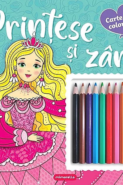 Prințese și zâne - Carte de colorat