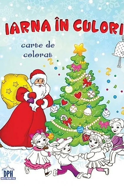 Iarna în culori. Carte de colorat
