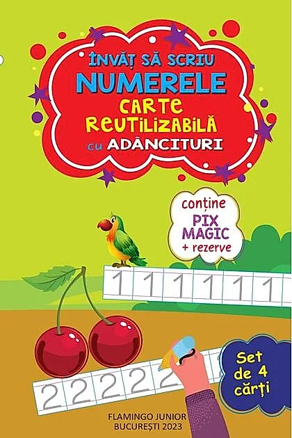 Set 4 cărți reutilizabile cu adâncituri