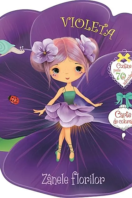 Violeta. Carte de colorat