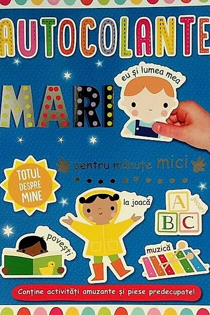 Autocolante mari pentru mănuțe mici. Totul despre mine
