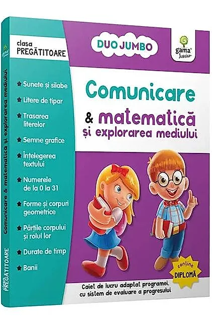 Comunicare & matematică și explorarea mediului. Caiet de lucru. Clasa pregătitoare