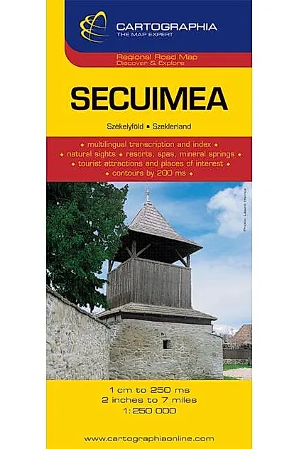 Hartă rutieră Secuimea