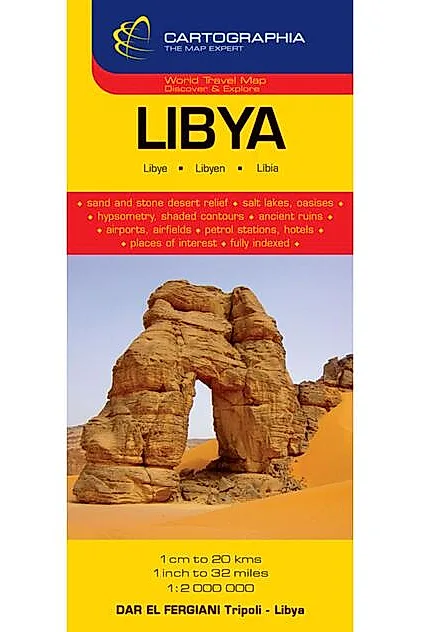 Hartă rutieră Libia