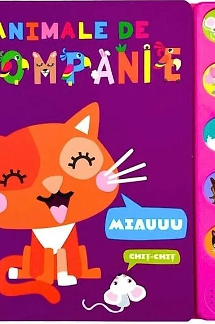 Carte sonoră cu 10 sunete. Animale de companie