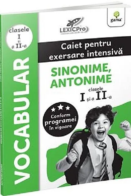 Vocabular - Sinonime, Antonime. Caiet pentru exersare intensivă. Clasele I și a II-a