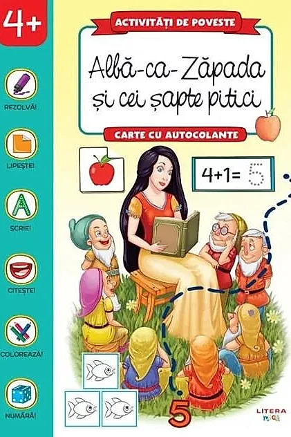 Activități de poveste. Albă-ca-Zăpada și cei șapte pitici
