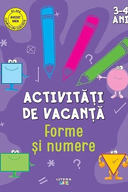 Activități de vacanță. Forme și numere (3-4 ani)