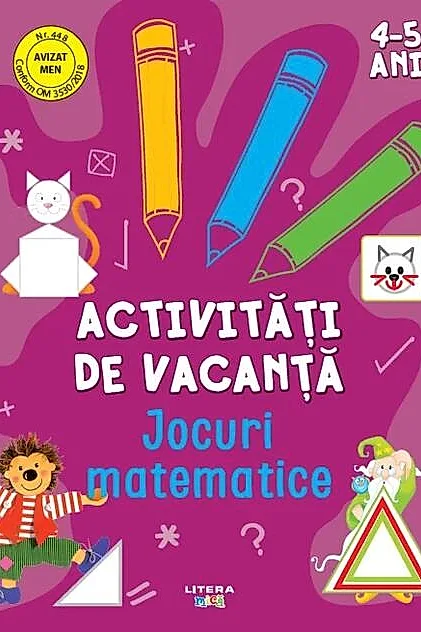Activități de vacanță. Jocuri matematice (4-5 ani)