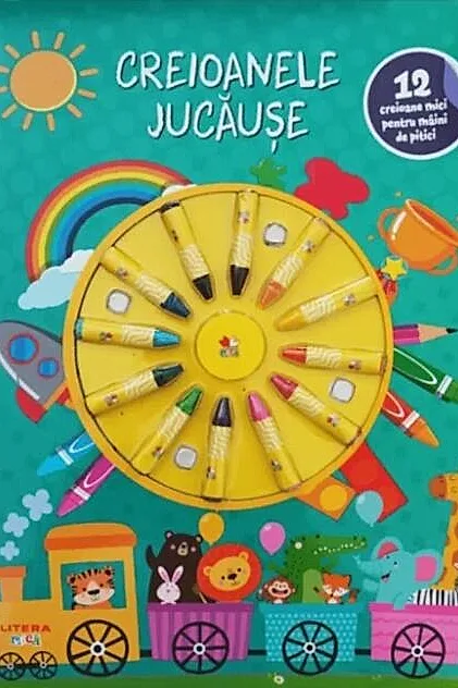 Creioanele jucăușe - carte de colorat