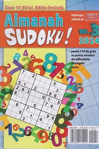 Almanah Sudoku Nr. 3/ 2024