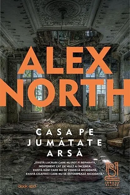 Casa pe jumătate arsă