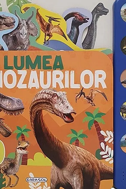 Lumea dinozaurilor. Carte sonora cu 10 sunete