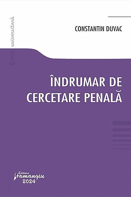 Îndrumar de cercetare penală