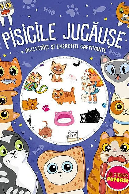 Pisicile jucăuşe - stickere pufoase