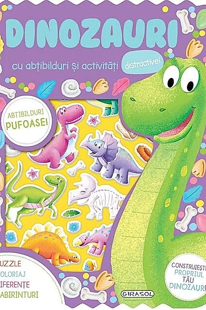 Abțibilduri pufoase - Dinozauri