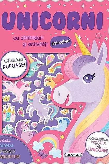 Abțibilduri pufoase - Unicorni