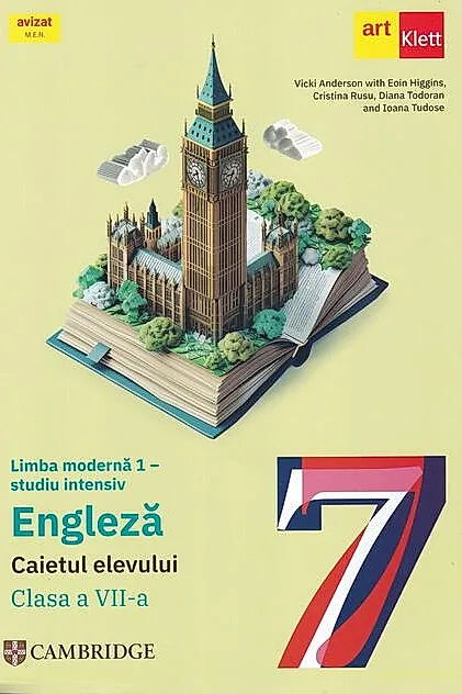 Limba modernă 1 - studiu intensiv. Engleză. Caietul elevului. Clasa a VII-a