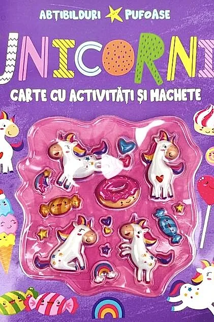 Unicorni cu abțibilduri pufoase