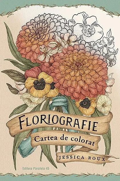 Floriografie. Cartea de colorat 1