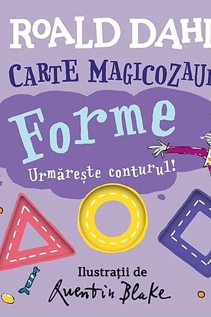 O carte magicozaură. Forme. Urmărește conturul!