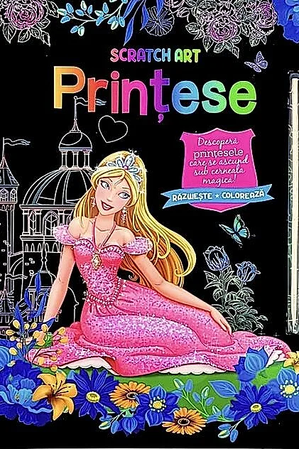 Prințese. Scratch Art