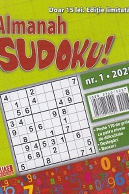 Almanah Sudoku Nr. 1/ 2025