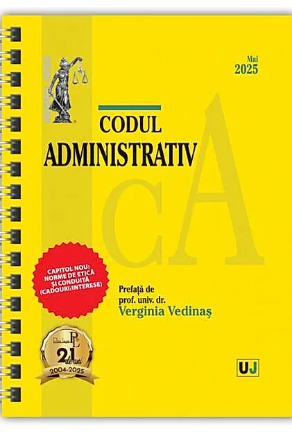 Codul administrativ Mai 2025 Ed. Spiralata