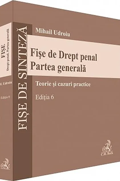 Fișe de Drept penal. Partea generală