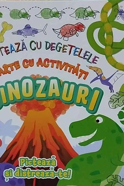 Dinozauri. Pictează cu degetele