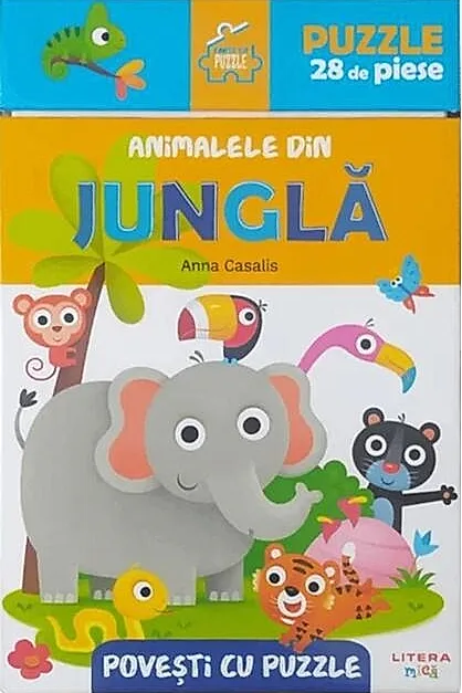 Povești cu puzzle. Animalele din junglă