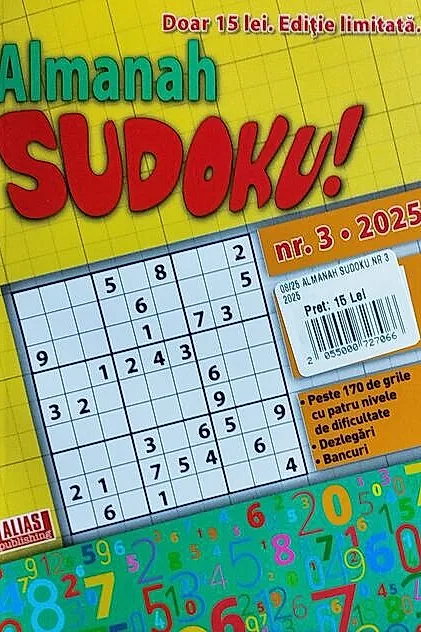 Almanah Sudoku Nr. 3/ 2025