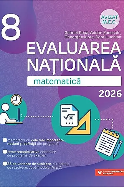 Evaluarea Națională 2026. Matematică - clasa a VIII-a