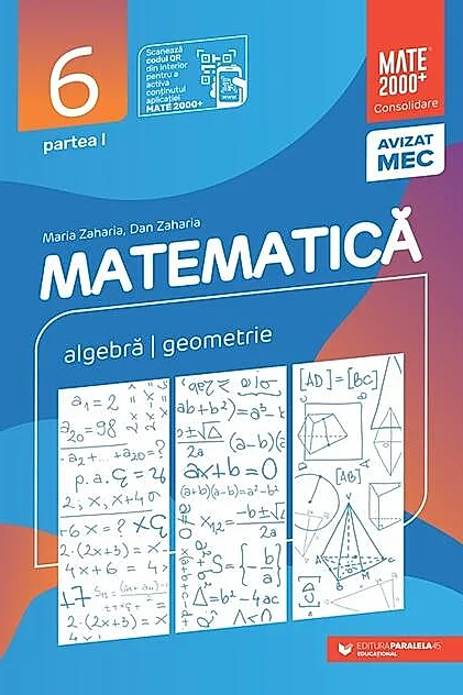 Matematică. Aritmetică, algebră, geometrie. Clasa a VI-a. Consolidare. Partea a I-a (2025-2026)
