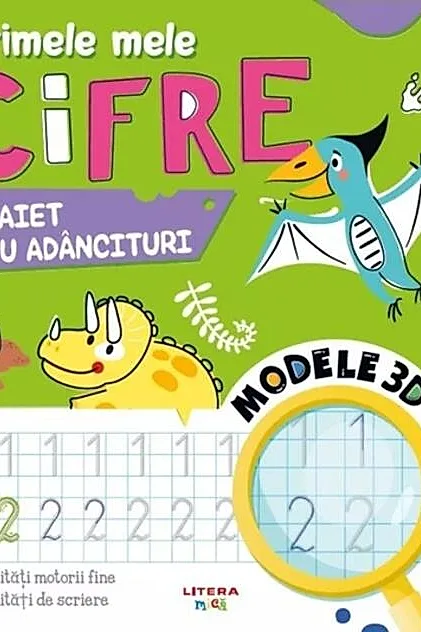Primele mele cifre. Caiet cu adancituri