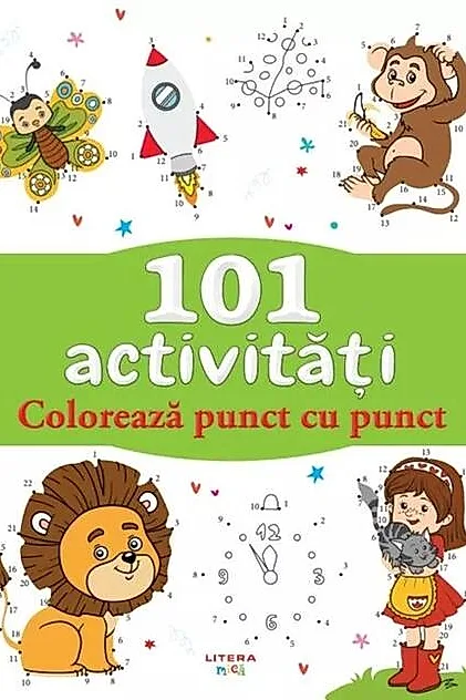 101 activități. Colorează punct cu punct