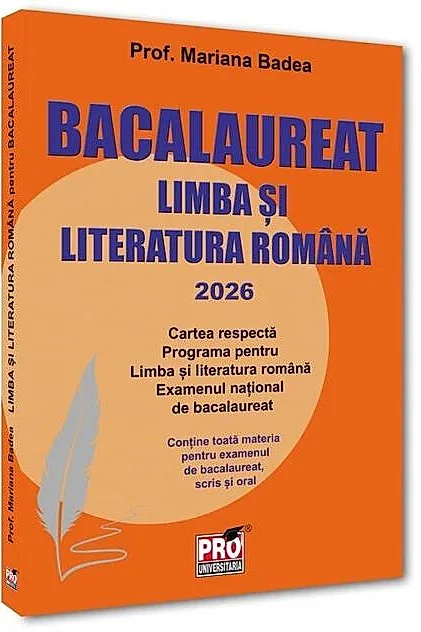 Limba și literatura română pentru bacalaureat 2026