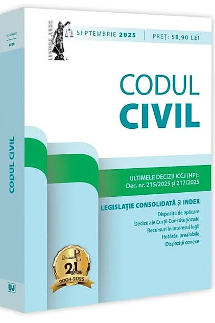Codul civil: septembrie 2025