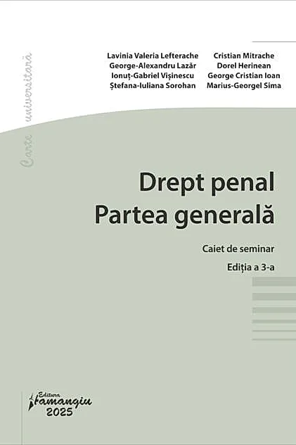 Drept penal. Partea generală. Caiet de seminar