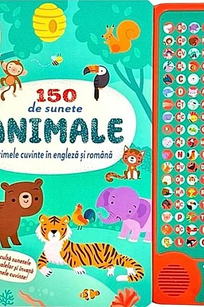 150 de sunete: Animale. Primele cuvinte în engleză și română