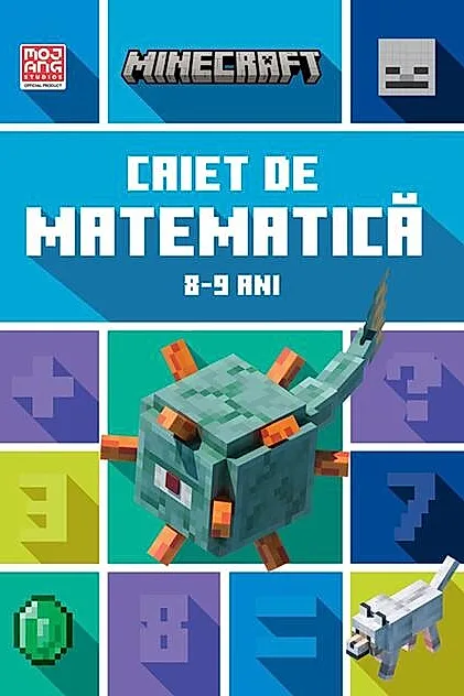 Minecraft - Caiet de matematică 8-9 ani