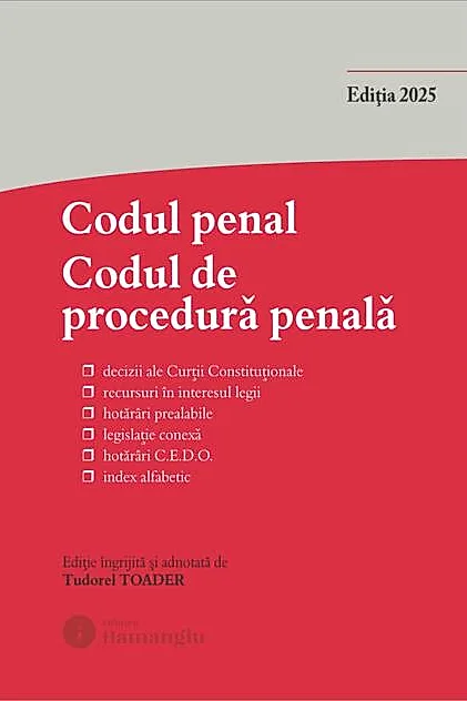 Codul penal. Codul de procedură penală și Legile de punere în aplicare. Actualizată 1 octombrie 2025