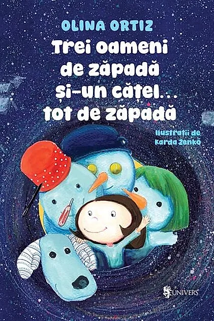 Trei oameni de zăpadă și-un cățel... tot de zăpadă