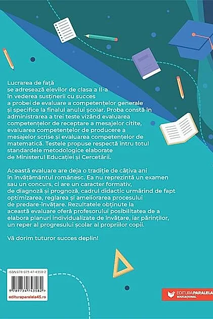 Evaluarea Națională 2026. Clasa a II-a. Scris. Citit. Matematică