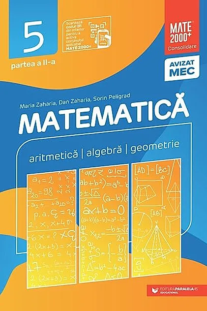 Matematică. Aritmetică, algebră, geometrie. Clasa a V-a. Consolidare. Partea a II-a (2025-2026)