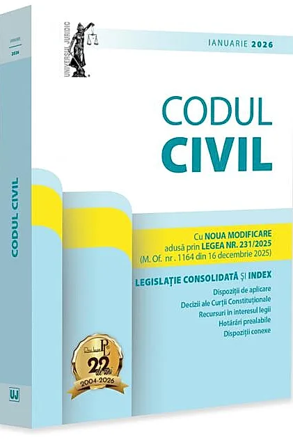 Codul civil: ianuarie 2026