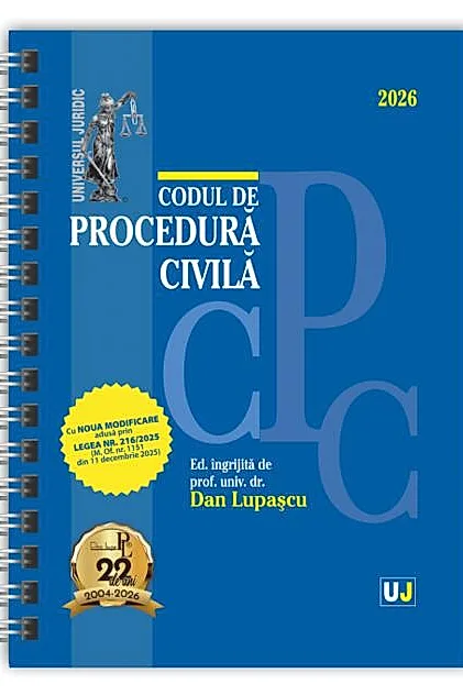 Codul de procedură civilă: Ianuarie 2026 (ediție spiralată)