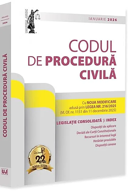 Codul de procedură civilă: Ianuarie 2026