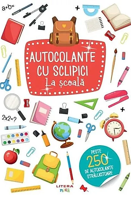 Autocolante cu sclipici. La școală